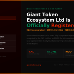 Giant Token Ecosystem registered