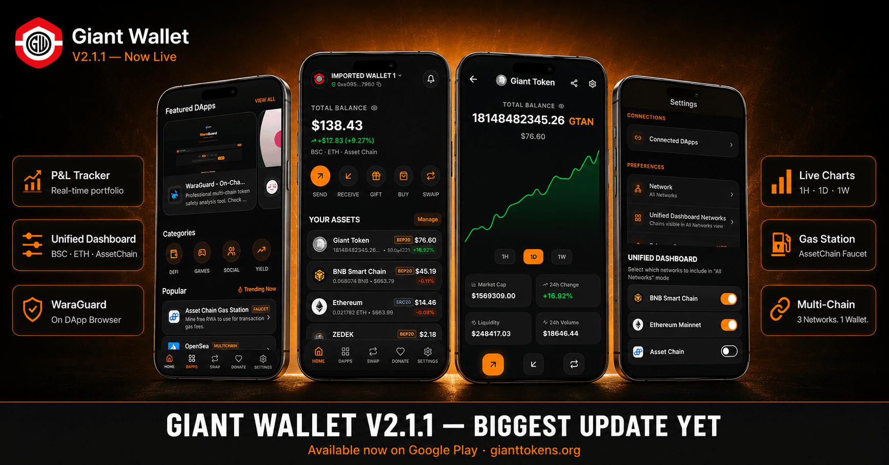 Giant Wallet V2.1.1 promotional layout(1) Giant Wallet V2.1.1 Update